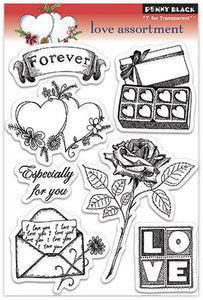 Penny Black Clear Stamp Set Love Assortment (30-090)