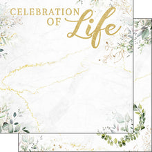 Load image into Gallery viewer, Scrapbook Customs 12x12 Scrapbook Paper Celebration of Life Paper (30672)
