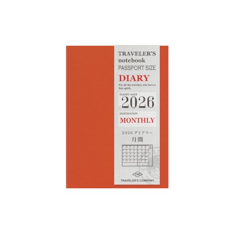 Traveler's Company 2026 Passport Monthly Refill (14497-006)