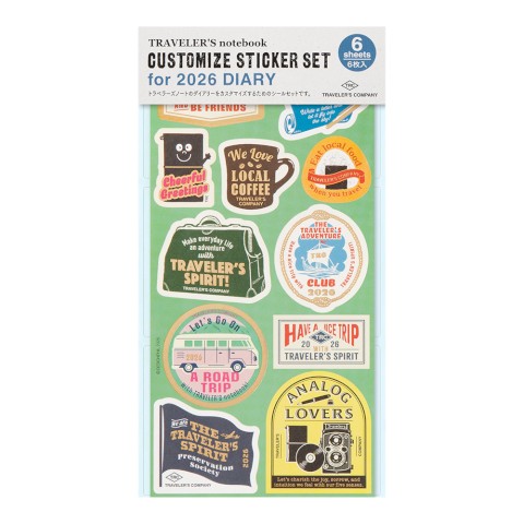 Traveler's Company 2026 Diary Sticker Set (84809-006)