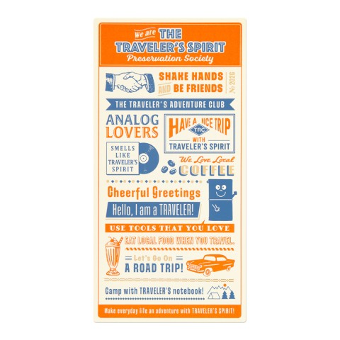 Traveler's Company 2026 Regular Plastic Sheet (40239-006)