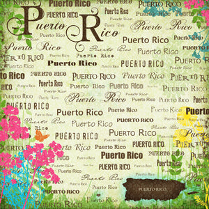 Scrapbook Customs 12x12 Scrapbook Paper Puerto Rico Paradise Paper (35470)