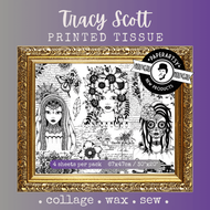 PaperArtsy Tracy Scott Printed Tissue Collage Paper (PT04)