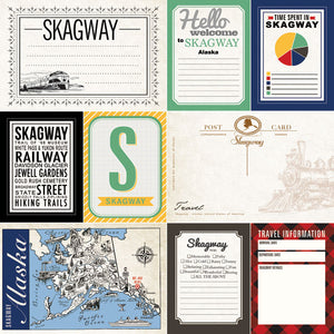 Scrapbook Customs 12x12 Scrapbook Paper Skagway Journal Paper (37006a)