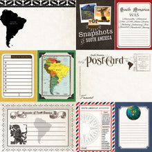 Load image into Gallery viewer, Scrapbook Customs 12x12 Scrapbook Paper South America Journal Paper (37110)
