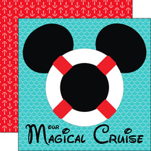 Load image into Gallery viewer, Scrapbook Customs 12x12 Scrapbook Paper Magical Cruise Life Preserver Paper (37911)
