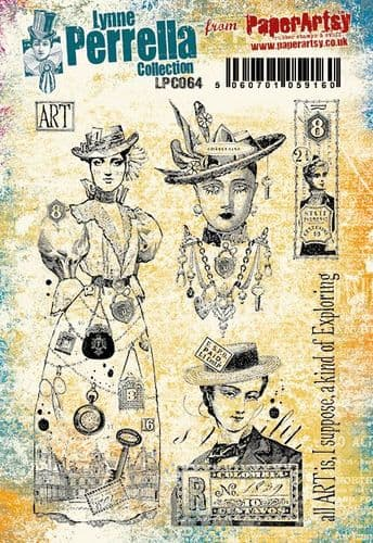 PaperArtsy Rubber Stamp Set Exploring Art designed by Lynne Perrella ( –  Everything Mixed Media