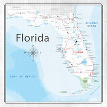 Load image into Gallery viewer, Scrapbook Customs 12x12 Scrapbook Paper Florida Adventure Map Paper (38533)
