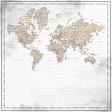 Load image into Gallery viewer, Scrapbook Customs 12x12 Scrapbook Paper World Map Watercolor Paper (39346)
