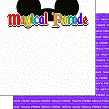 Load image into Gallery viewer, Scrapbook Customs 12x12 Scrapbook Paper Magical Parade Ears Paper (39544)
