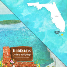 Load image into Gallery viewer, Scrapbook Customs 12x12 Scrapbook Paper Florida The Keys Coral Cay Archipelago Paper (39667)
