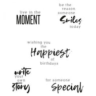 Sizzix Clear Stamp Set Sunnyside Sentiments #2 (665404)