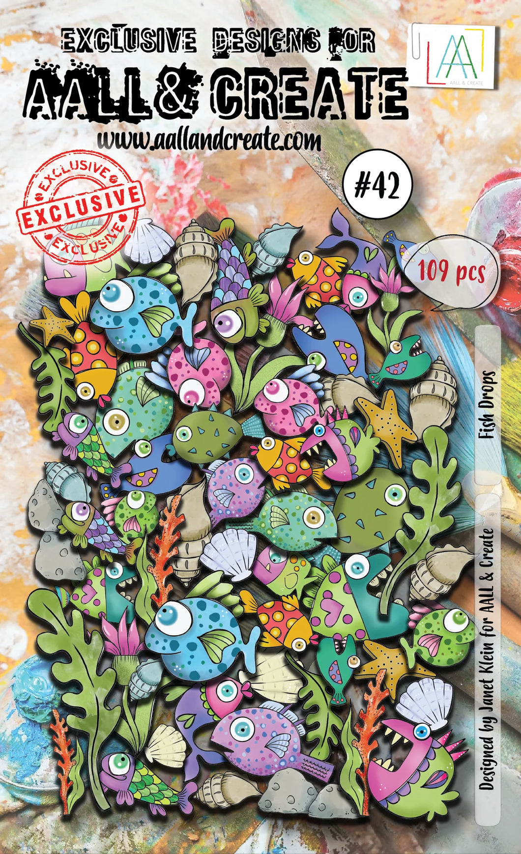 Aall & Create Ephemera Set #42 Fish Drops