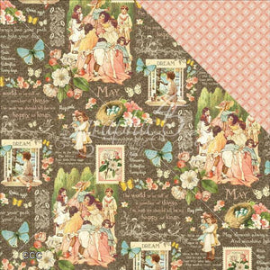 Graphic 45 12" x 12" Scrapbook Paper Children's Hour Collection May Montage (4501231)