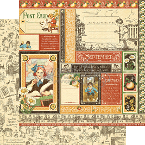 Graphic 45 12" x 12" Scrapbook Paper Children's Hour Collection September Collective  (4501238)