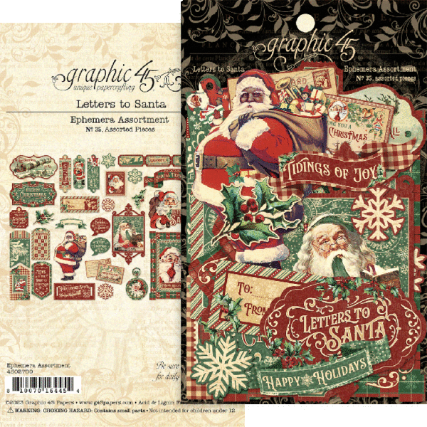 Graphic 45 Letters to Santa Ephemera Pack (4502700)