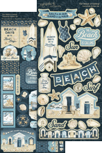 Load image into Gallery viewer, Graphic 45 The Beach is Calling Collection Sticker Sheet (4502803)

