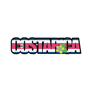 Scrapbook Customs Costa Rica Tropical Flag Word Die Cut (51734)