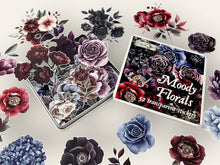 Load image into Gallery viewer, Moody Flowers Sticker Tin Box
