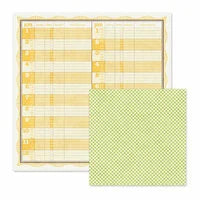 We R Memory Keepers Baby Mine Collection 12x12 Scrapbook Paper Feeding Time (61591-0)