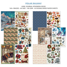 Load image into Gallery viewer, Ciao Bella Polar Railway Junk Journal &amp; Ephemera Book A4 32/Pkg (CBB018)
