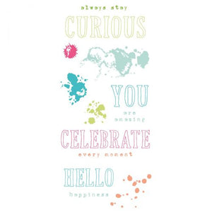 Sizzix Clear Stamps Set Hello You Sentiments by 49 and Market (666630)