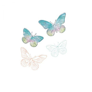 Sizzix® Framelits Die & Stamp Set Painted Pencil Butterfly by 49 and Market (666634)