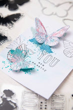Load image into Gallery viewer, Sizzix® Framelits Die &amp; Stamp Set Painted Pencil Butterfly by 49 and Market (666634)
