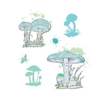 Load image into Gallery viewer, Sizzix® Framelits Die &amp; Stamp Set Painted Pencil Mushrooms by 49 and Market (666637)
