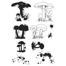 Load image into Gallery viewer, Sizzix® Framelits Die &amp; Stamp Set Painted Pencil Mushrooms by 49 and Market (666637)
