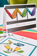 Load image into Gallery viewer, Sizzix Stencil &amp; Stamp Set Cosmopolitan Farfallina (666643)
