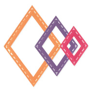 Sizzix Framelits Die Set 13PK - Fanciful Framelits, Katy Deco Diamonds by Stacey Park (666652)