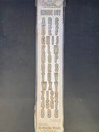 Sizzix Sizzlit Tim Holtz Alterations Inside Out Alphabet Die (657827)