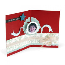 Load image into Gallery viewer, Sizzix Bigz Die Circle &amp; Ribbon Platform 3-D Pop-Up by Karen Burniston (658041)
