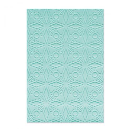 Sizzix 3D Textured Impressions Embossing Folder Geo Crystals (665970)