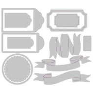 Sizzix Thinlits Die Set Vintage Tags & Banners (666250)
