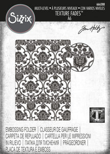 Sizzix Multi-Level Texture Fades Embossing Folder Tapestry by Tim Holtz (666388)