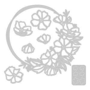 Sizzix Thinlits Die Set Floral Round (666522)