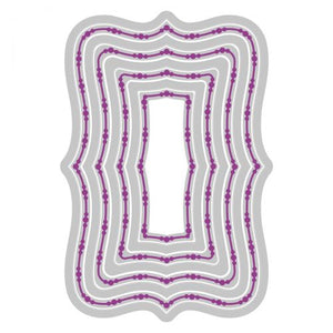 Sizzix® Framelits Die Set Fanciful Framelits Doris Dotted Top Note (666552)