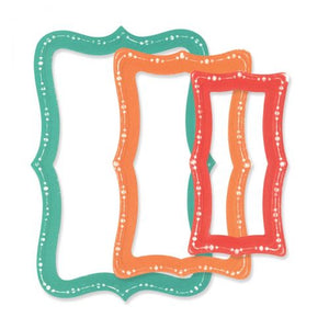 Sizzix® Framelits Die Set Fanciful Framelits Doris Dotted Top Note (666552)