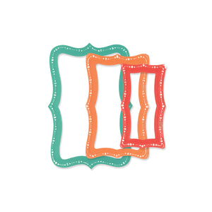 Sizzix® Framelits Die Set Fanciful Framelits Doris Dotted Top Note (666552)