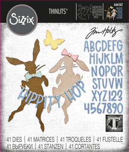 Sizzix Thinlits Vault Hippity Hop Die by Tim Holtz (666562)