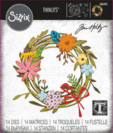 Sizzix Thinlits Vault Funky Floral Wreath Die by Tim Holtz (666563)