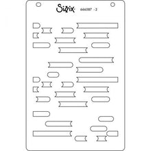 Load image into Gallery viewer, Sizzix A6 Layered Stencil Downtown (666587)
