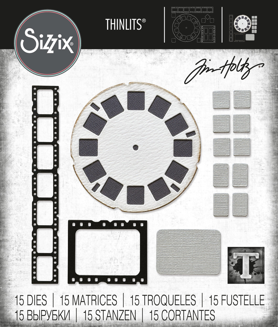 Sizzix Thinlits Vault Picture Show Die by Tim Holtz (666602)