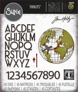 Sizzix Thinlits Vault World Travel Die by Tim Holtz (666606)