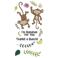 Sizzix Clear Stamps Set 15PK - Going Bananas by Catherine Pooler (666653)
