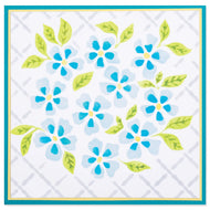 Sizzix Layered Stencil 4PK - Watercolour Flowers & Lattice by Eileen Hull (666690)