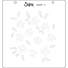 Load image into Gallery viewer, Sizzix Layered Stencil 4PK - Watercolour Flowers &amp; Lattice by Eileen Hull (666690)
