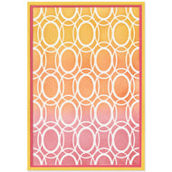 Sizzix A5 Stencil Cosmopolitan Golden Rings By Stacey Park